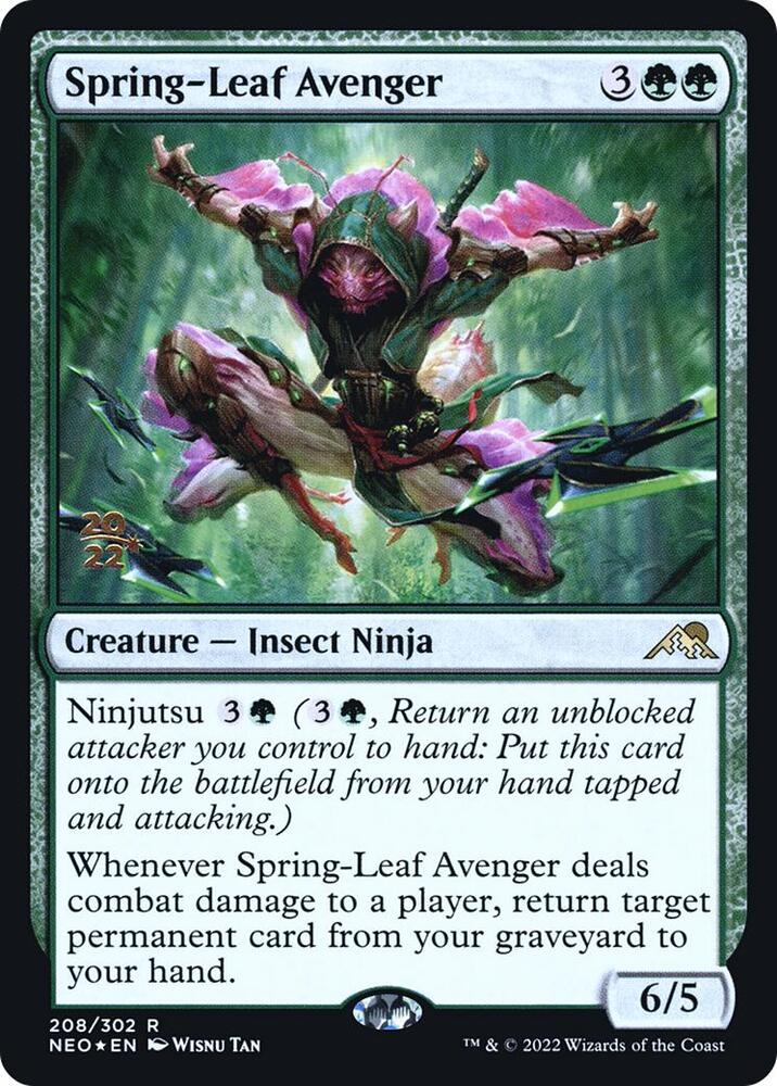 Spring Leaf Avenger 208 (Prerelease Cards)  - Foil | Good Games Adelaide SA