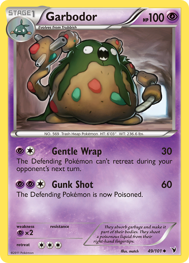 Garbodor (49/101) [Black & White: Noble Victories] | Good Games Adelaide SA
