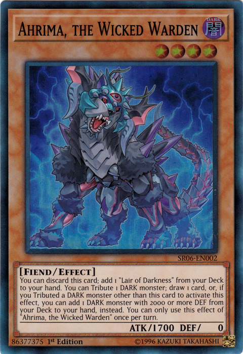 Ahrima, the Wicked Warden [SR06-EN002] Super Rare | Good Games Adelaide SA
