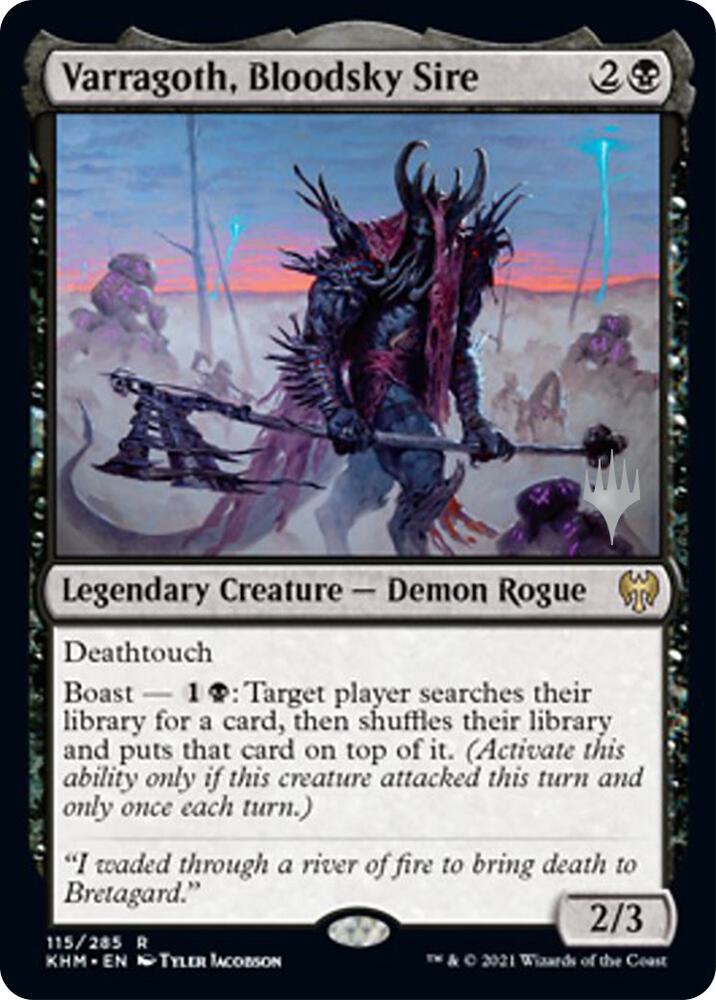 Varragoth Bloodsky Sire 115 (Promo Pack: Kaldheim)  - Foil | Good Games Adelaide SA