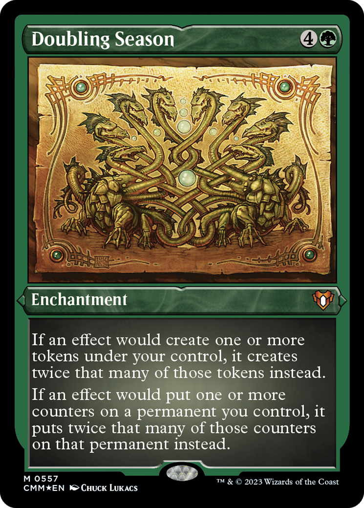 Doubling Season (Foil Etched) [Commander Masters] | Good Games Adelaide SA