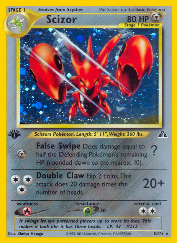 Scizor (10/75) [Neo Discovery 1st Edition] | Good Games Adelaide SA