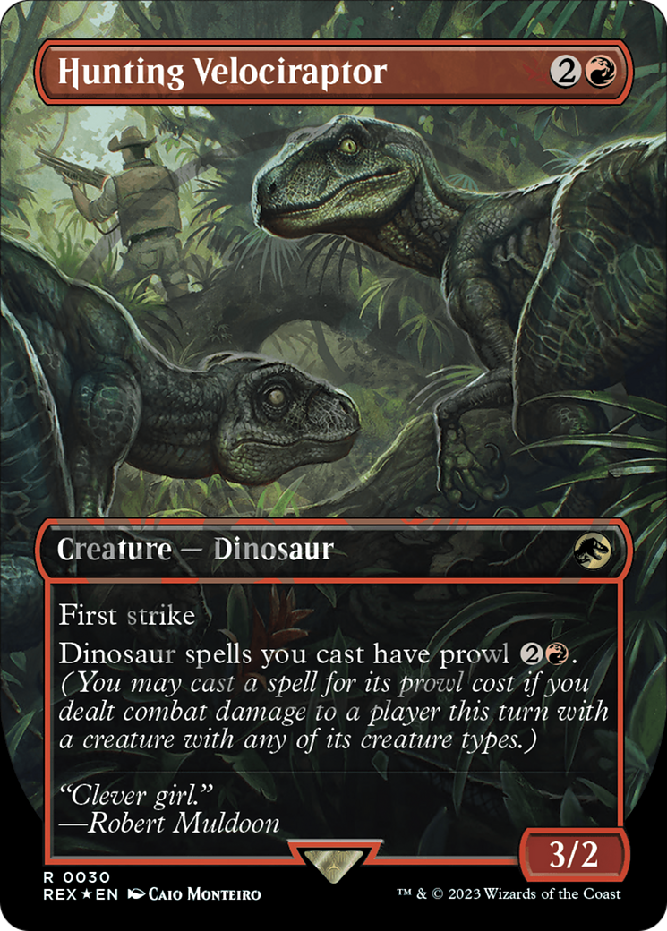 Hunting Velociraptor Emblem (Borderless) [Jurassic World Collection Tokens] | Good Games Adelaide SA