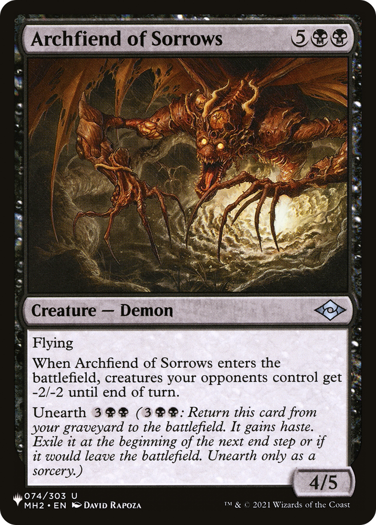 Archfiend of Sorrows [The List Reprints] | Good Games Adelaide SA