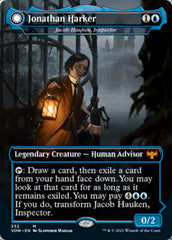 Jonathan Harker // Harker's Obsessive Inquiry - Jacob Hauken, Inspector // Hauken's Insight (Borderless) (Dracula Series) [Innistrad: Crimson Vow] | Good Games Adelaide SA