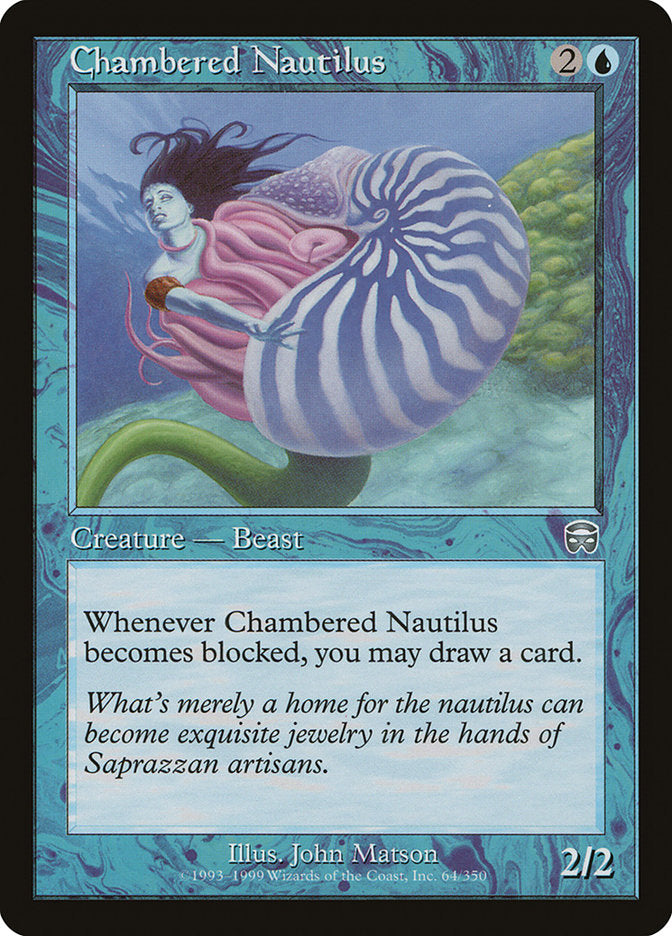 Chambered Nautilus 64 (Mercadian Masques)  - Foil | Good Games Adelaide SA