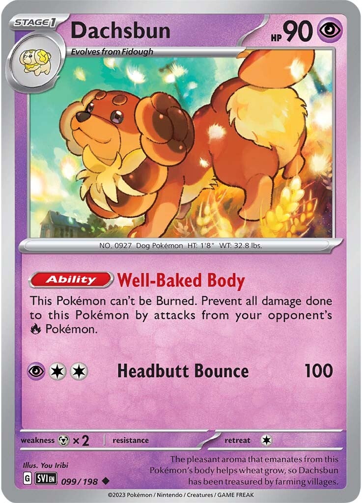 Dachsbun (099/198) [Scarlet & Violet: Base Set] | Good Games Adelaide SA