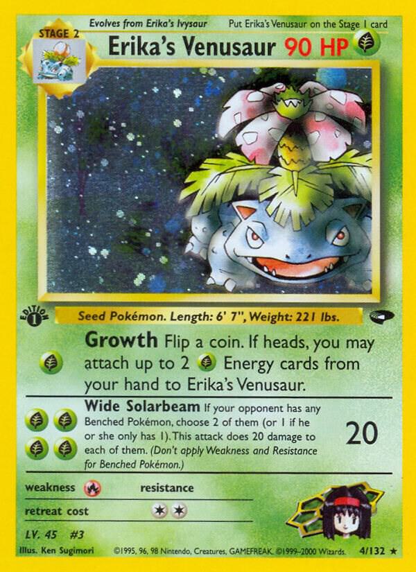 Erikas Venusaur 004/132 (Gym Challenge)  - 1st Edition Holofoil | Good Games Adelaide SA