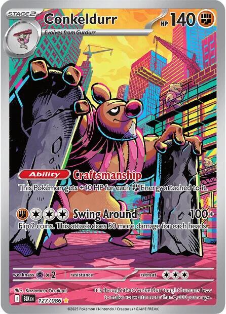 Conkeldurr 127/086 (SV: Black Bolt)  - Holofoil | Good Games Adelaide SA