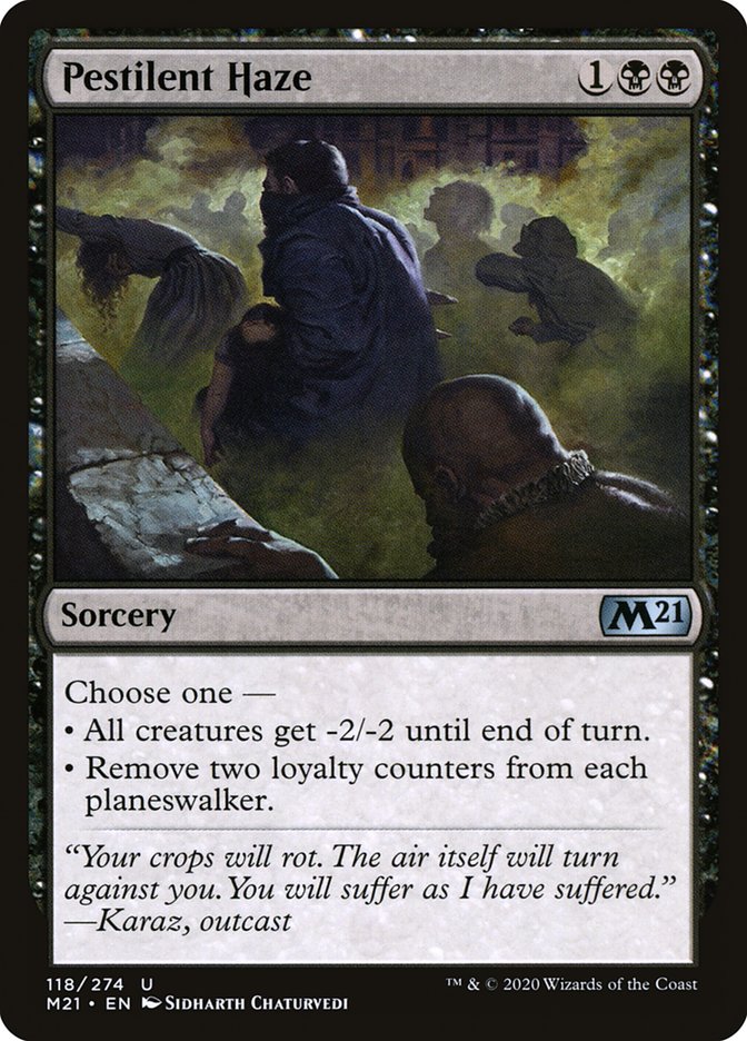 Pestilent Haze 118 (Core Set 2021)  - Foil | Good Games Adelaide SA