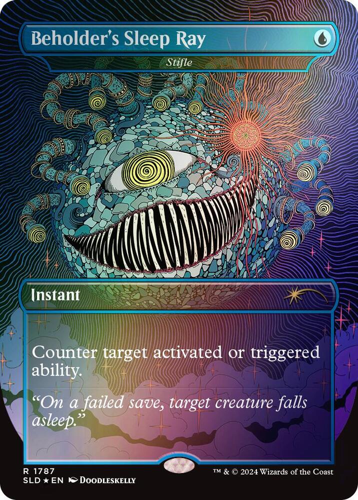 Beholders Sleep Ray Stifle Rainbow Foil 1787 (Secret Lair Drop Series)  - Foil | Good Games Adelaide SA