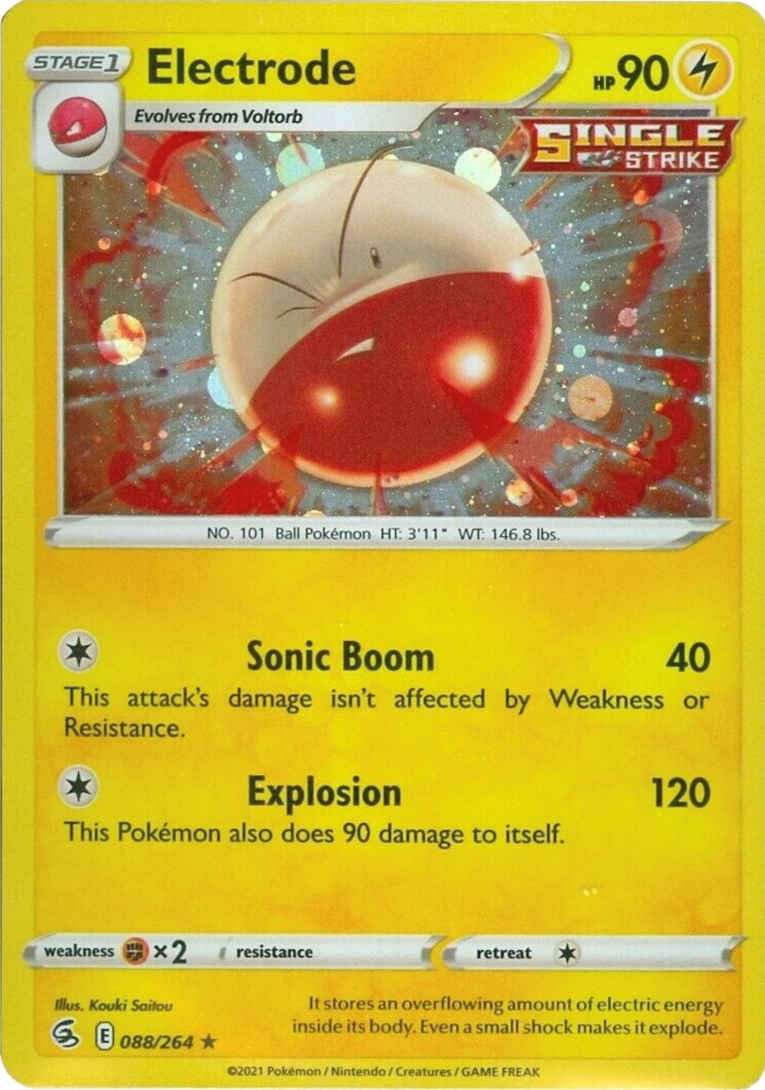 Electrode (088/264) (Cosmos Holo) [Sword & Shield: Fusion Strike] | Good Games Adelaide SA