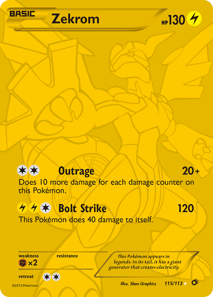 Zekrom (115/113) [Black & White: Legendary Treasures] | Good Games Adelaide SA