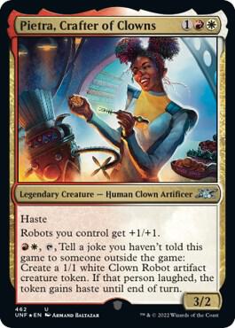 Pietra Crafter of Clowns Galaxy Foil 462 (Unfinity)  - Foil | Good Games Adelaide SA