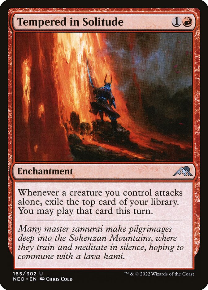 Tempered in Solitude 165 (Kamigawa: Neon Dynasty)  - Foil | Good Games Adelaide SA