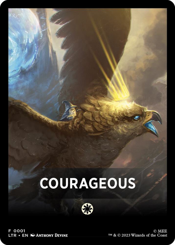 Courageous Theme Card 1 (Universes Beyond: The Lord of the Rings: Tales of Middle-earth)  | Good Games Adelaide SA