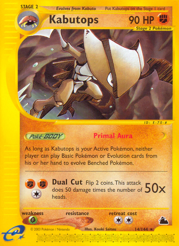 Kabutops (14/144) [Skyridge] | Good Games Adelaide SA