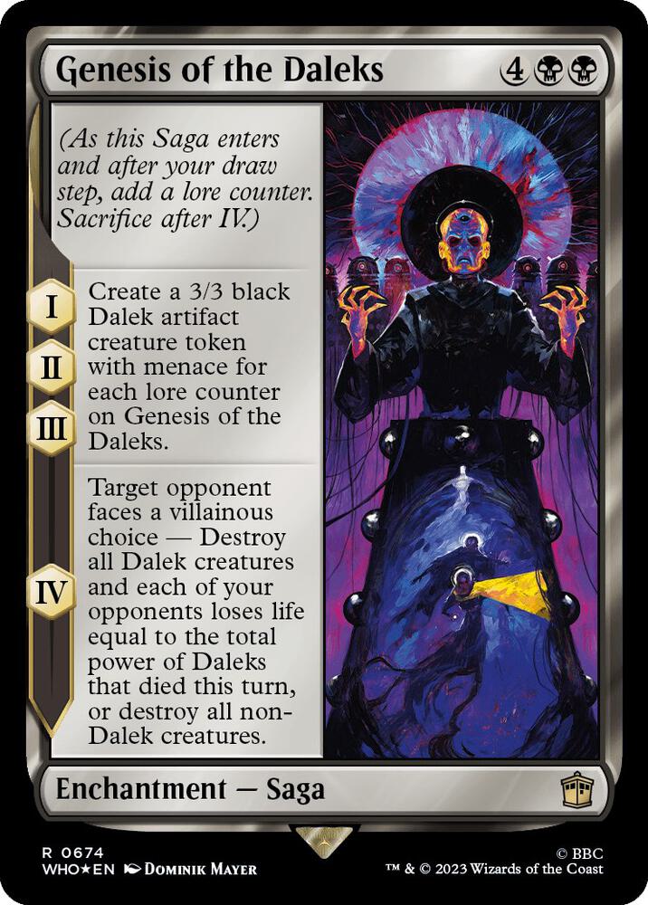 Genesis of the Daleks 674 (Universes Beyond: Doctor Who)  - Foil | Good Games Adelaide SA