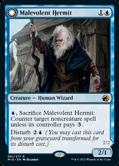 Malevolent Hermit // Benevolent Geist [Innistrad: Midnight Hunt] | Good Games Adelaide SA