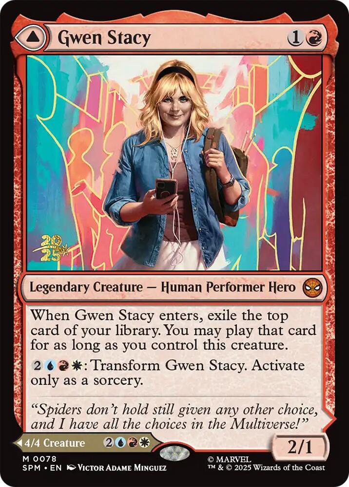Gwen Stacy 78 (Prerelease Cards)  - Foil | Good Games Adelaide SA