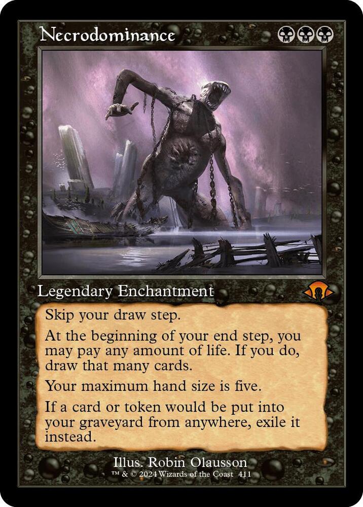 Necrodominance 411/319 (Modern Horizons 3)  - Retro Foil | Good Games Adelaide SA