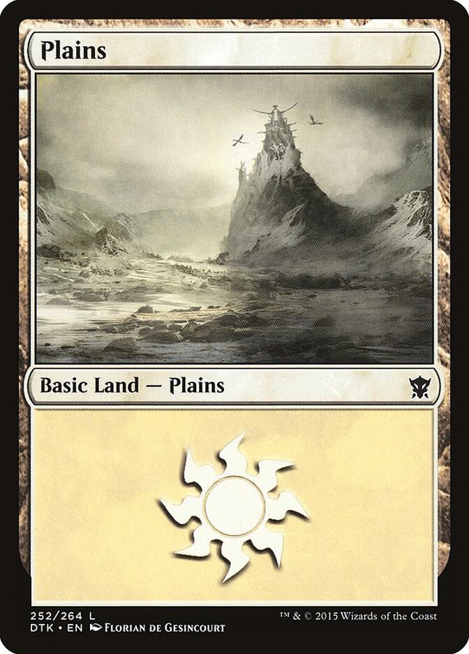 Plains 252 (Dragons of Tarkir)  - Foil | Good Games Adelaide SA