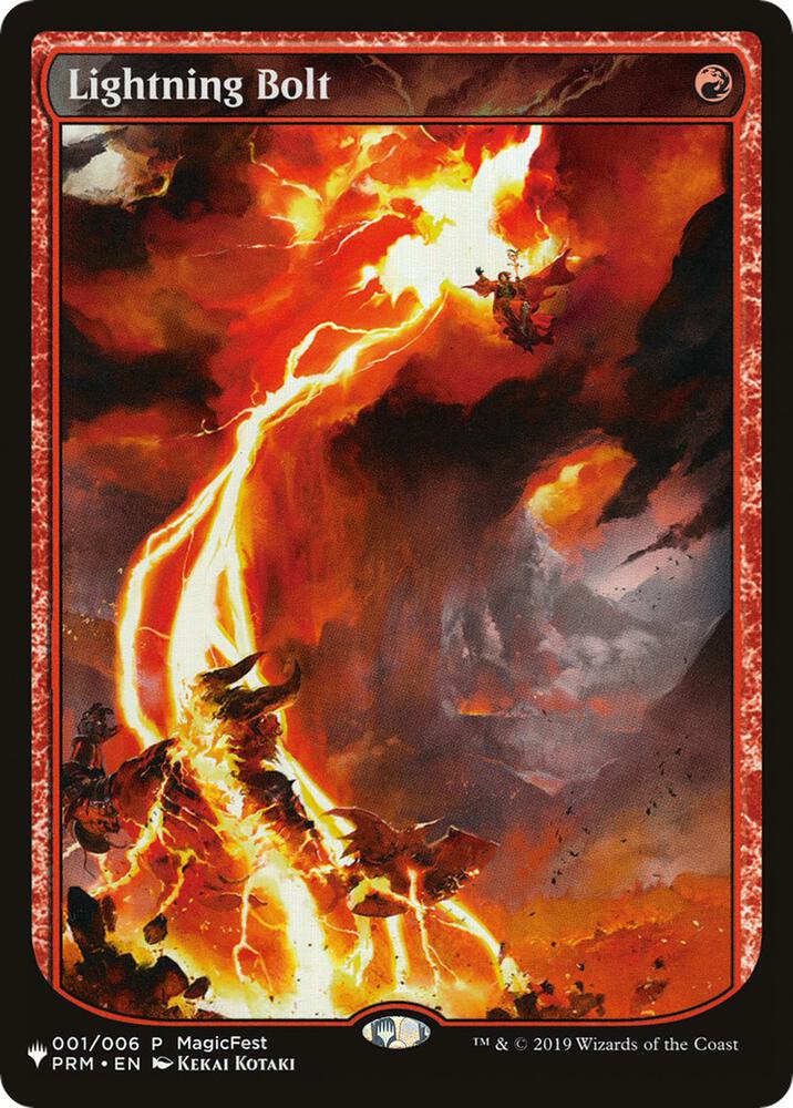 Lightning Bolt PRM 001/006 (The List Reprints)  | Good Games Adelaide SA
