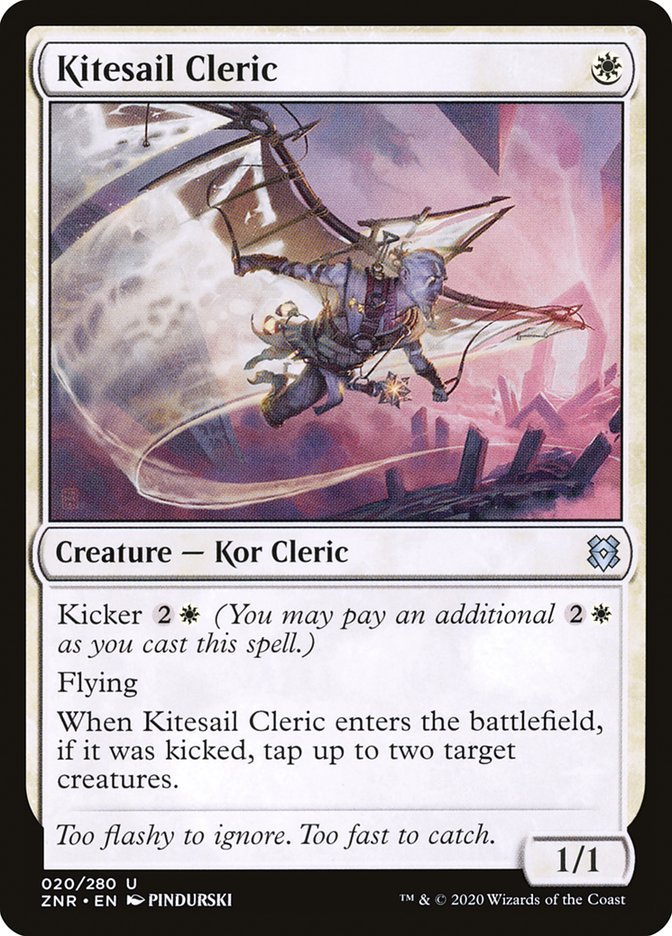 Kitesail Cleric 20/280 (Zendikar Rising)  - Foil | Good Games Adelaide SA