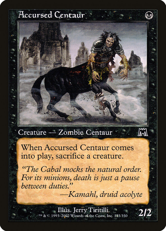 Accursed Centaur 123 (Onslaught)  - Foil | Good Games Adelaide SA