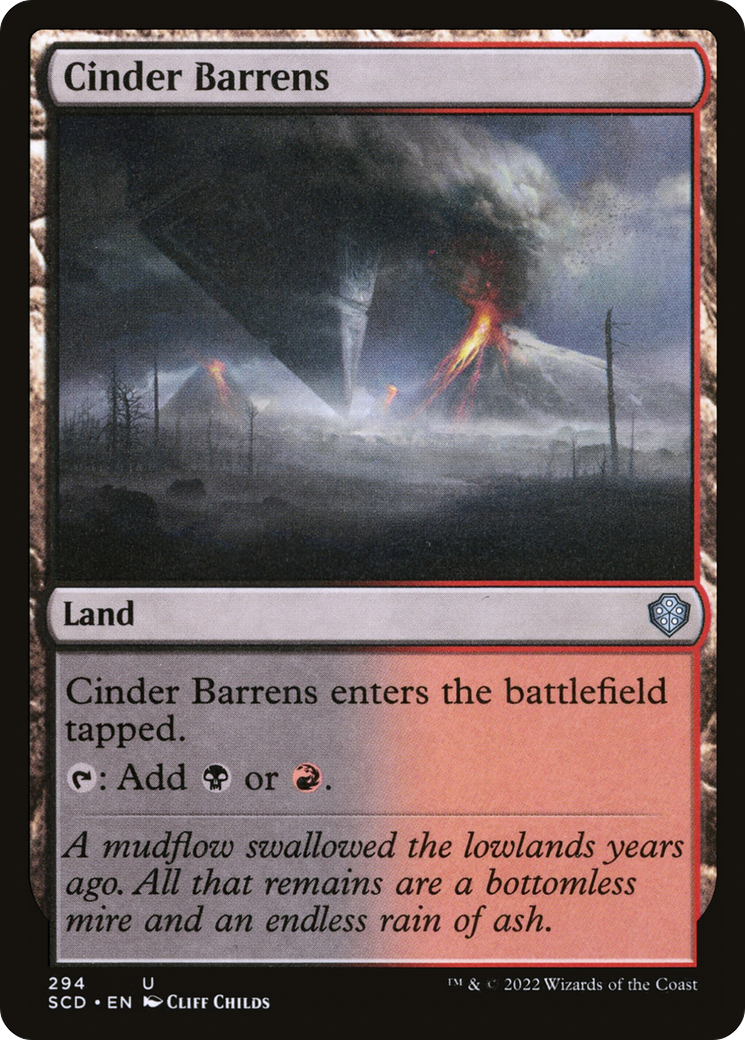 Cinder Barrens [Starter Commander Decks] | Good Games Adelaide SA