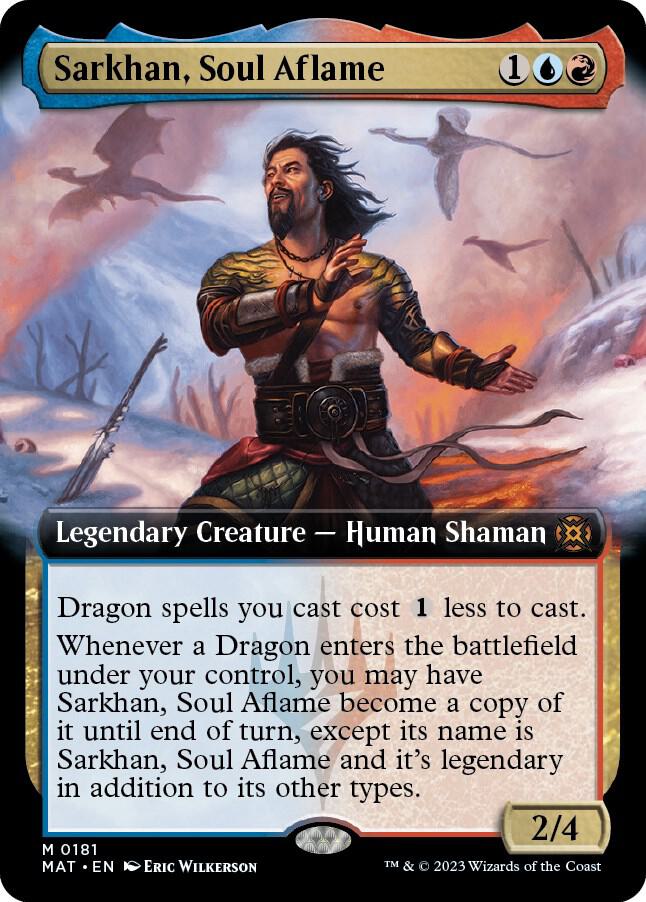 Sarkhan, Soul Aflame 181/50 (March of the Machine: The Aftermath)  - Extended Art Foil | Good Games Adelaide SA