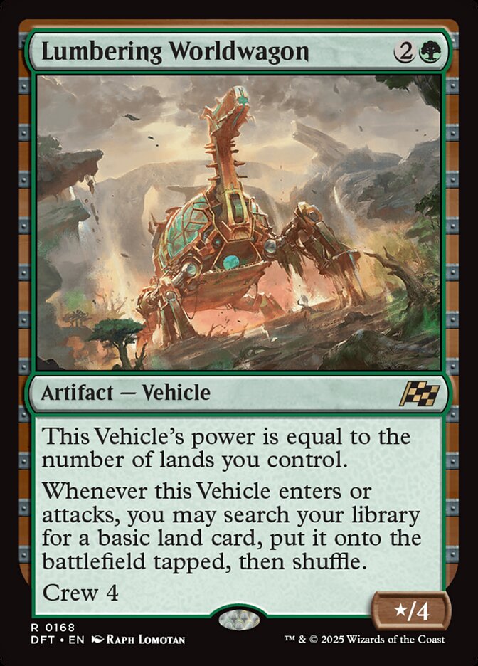 Lumbering Worldwagon 168 (Aetherdrift)  - Foil | Good Games Adelaide SA