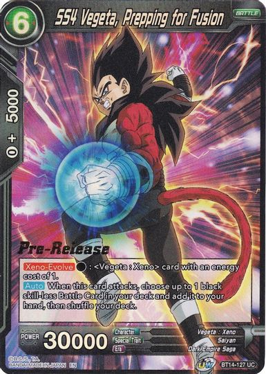 SS4 Vegeta, Prepping for Fusion (BT14-127) [Cross Spirits Prerelease Promos] | Good Games Adelaide SA