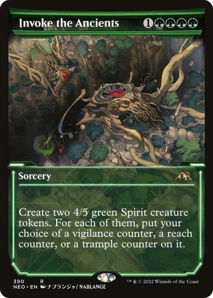 Invoke the Ancients 390 (Kamigawa: Neon Dynasty)  - Showcase | Good Games Adelaide SA