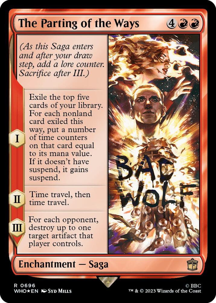 The Parting of the Ways 696 (Universes Beyond: Doctor Who)  - Foil | Good Games Adelaide SA