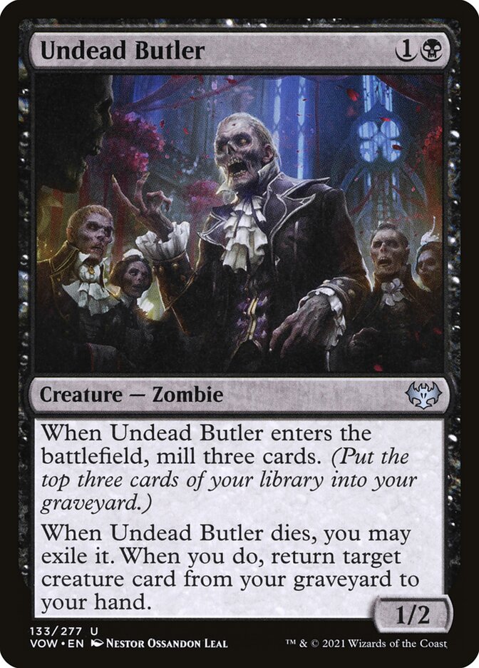 Undead Butler 133 (Innistrad: Crimson Vow)  - Foil | Good Games Adelaide SA