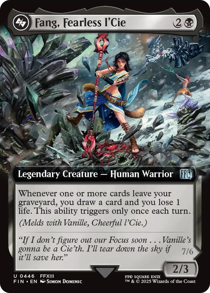 Fang, Fearless l'Cie 446/309 (FINAL FANTASY)  - Extended Art | Good Games Adelaide SA