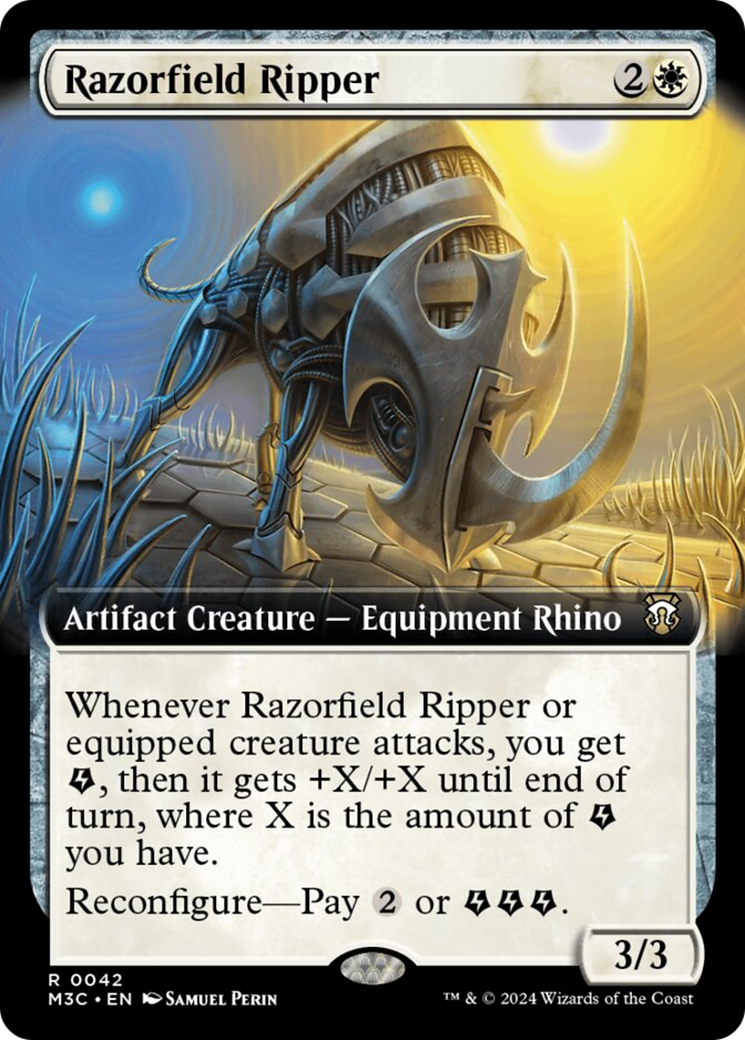 Razorfield Ripper (Extended Art) [Modern Horizons 3 Commander] | Good Games Adelaide SA