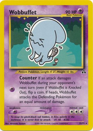 Wobbuffet (35/75) [Neo Discovery Unlimited] | Good Games Adelaide SA