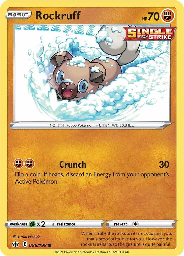 Rockruff 086/198 (SWSH06: Chilling Reign)  | Good Games Adelaide SA