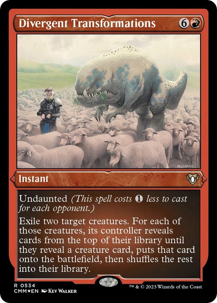 Divergent Transformations 534 (Commander Masters)  - Etched Foil | Good Games Adelaide SA