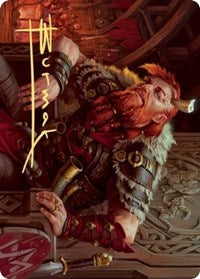 Arni Brokenbrow Art Card (Gold-Stamped Signature) [Kaldheim: Art Series] | Good Games Adelaide SA
