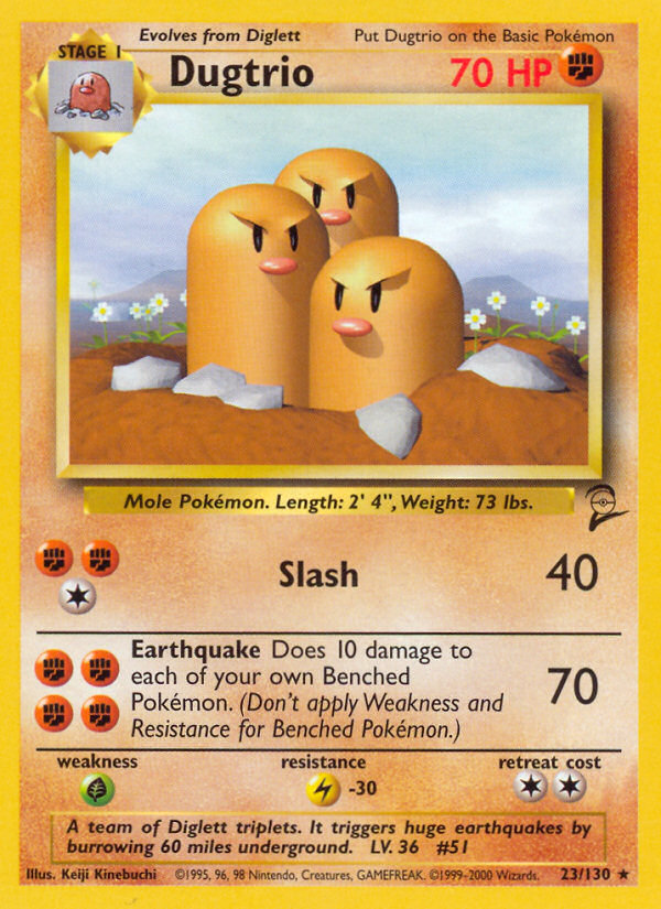 Dugtrio (23/130) [Base Set 2] | Good Games Adelaide SA