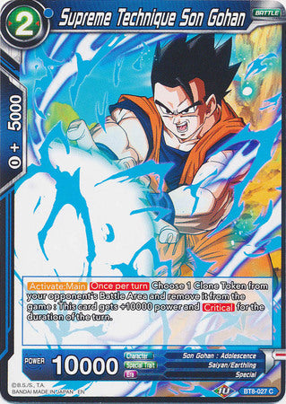 Supreme Technique Son Gohan [BT8-027] | Good Games Adelaide SA