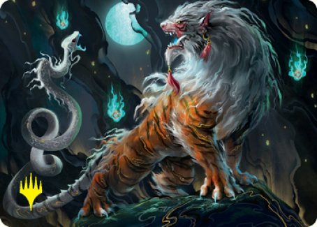 Gloomshrieker Art Card (Gold-Stamped Signature) [Kamigawa: Neon Dynasty Art Series] | Good Games Adelaide SA