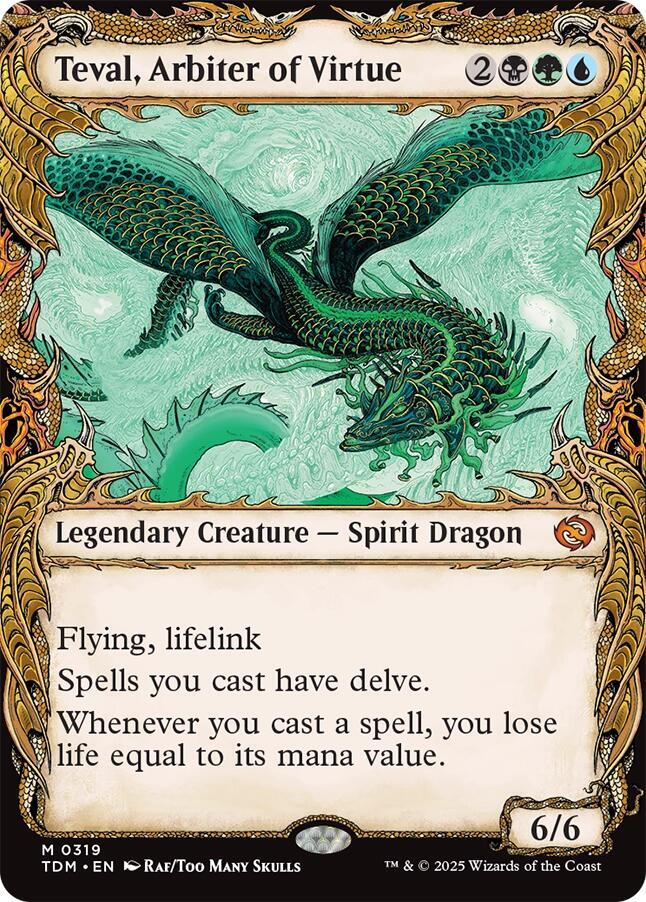 Teval, Arbiter of Virtue 319 (Tarkir: Dragonstorm)  - Foil | Good Games Adelaide SA