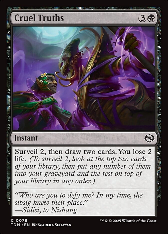 Cruel Truths 76 (Tarkir: Dragonstorm)  - Foil | Good Games Adelaide SA