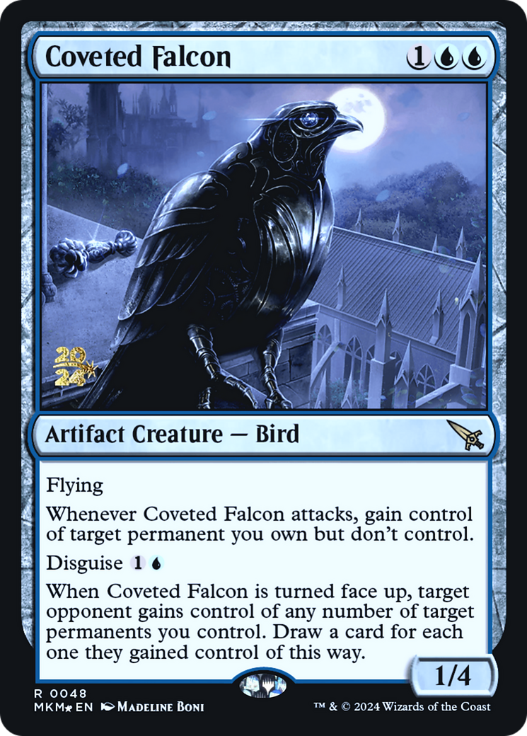 Coveted Falcon [Murders at Karlov Manor Prerelease Promos] | Good Games Adelaide SA