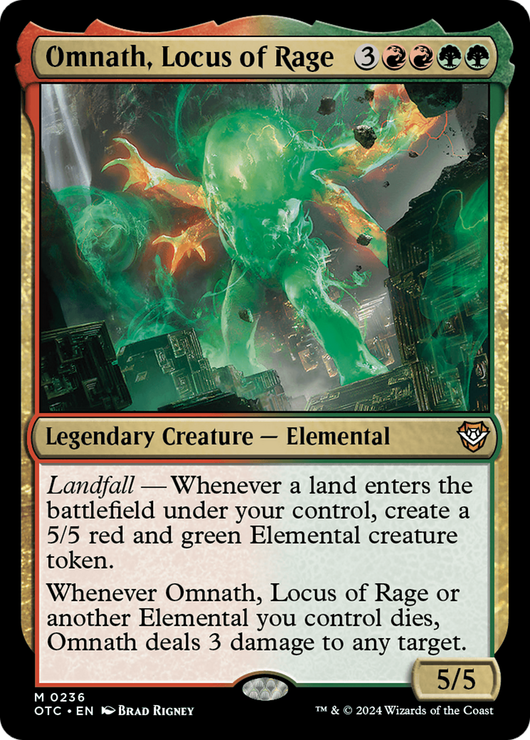 Omnath, Locus of Rage [Outlaws of Thunder Junction Commander] | Good Games Adelaide SA