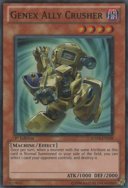 Genex Ally Crusher [HA04-EN039] Super Rare | Good Games Adelaide SA